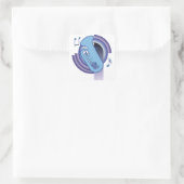 Tuba Deco2 Vierkante Sticker (Tas)