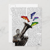 Tuba en vis briefkaart (Voorkant / Achterkant)