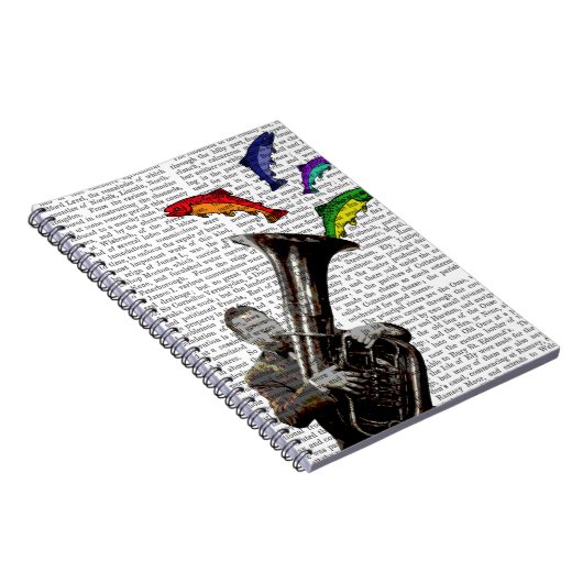 Tuba en vis notitieboek (Rechterzijde)