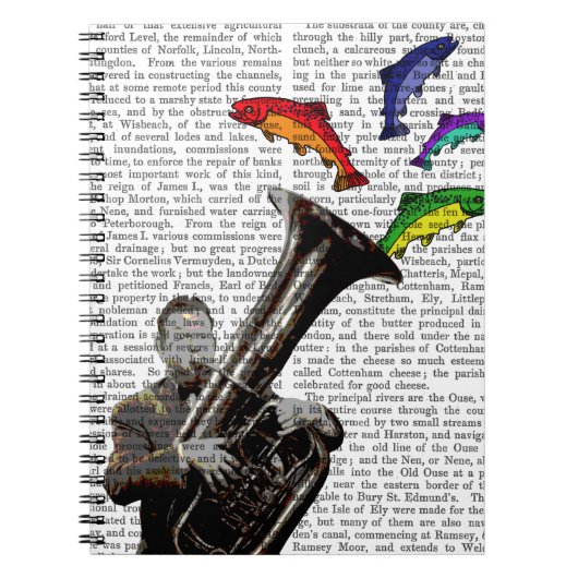 Tuba en vis notitieboek (Voorkant)