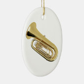 "Tuba"-geschenken en -producten Keramisch Ornament (Rechts)