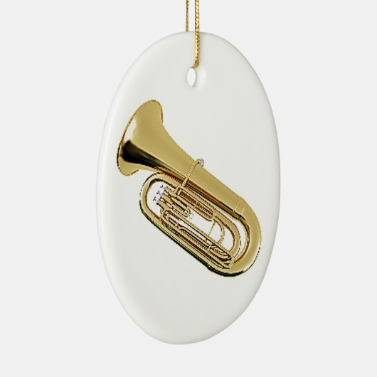 "Tuba"-geschenken en -producten Keramisch Ornament (Rechts)