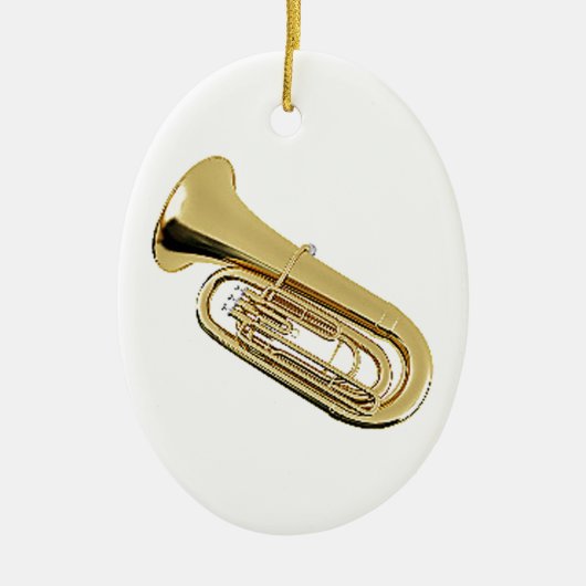 "Tuba"-geschenken en -producten Keramisch Ornament (Voorkant)