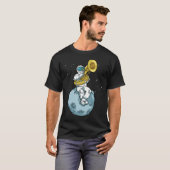 Tuba Gift Astronaut Marching Band Music Sousaphone T-shirt (Voorkant volledig)