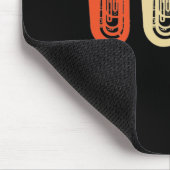 Tuba gift, retro tuba speler, orkest muismat (Hoek)