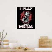 Tuba Gifts Heavy Metal Marching Band Sousaphone Poster (Keuken)
