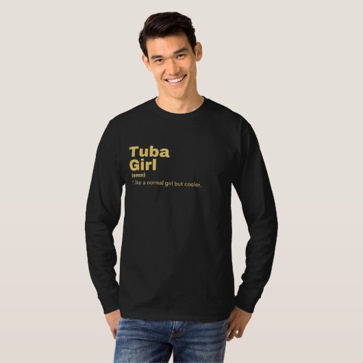 Tuba  Girl - Tuba  T-shirt (Voorkant volledig)