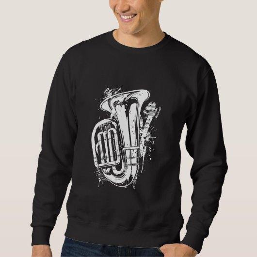 Tuba Graffiti Messing Speler Trui (Voorkant)