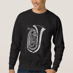 Tuba Graphic Brass Player Trui