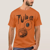 Tuba Halloween Cobwebs vriend T-shirt (Voorkant)