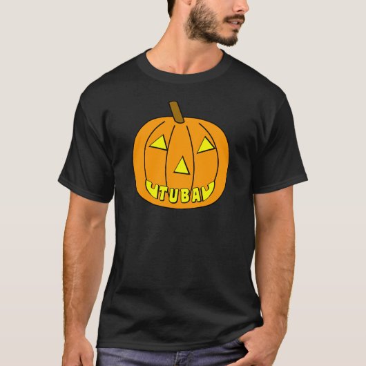 Tuba Halloween Pumpkin T-shirt (Voorkant)