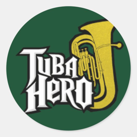 tuba_held ronde sticker (Voorkant)