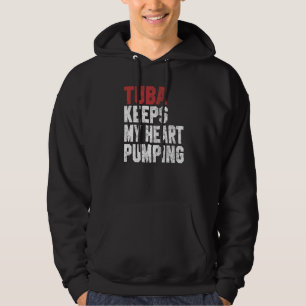 Tuba Houdt Mijn Hart Kloppend Muzikant Mannen Vr Hoodie