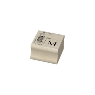 Tuba Initiaal Monogram Musicien Band Leraar Rubberstempel
