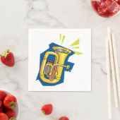 Tuba Instrument Paper Napkins Servet (Insitu)