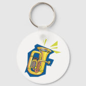Tuba Instrument Sleutelhanger (Achterkant)