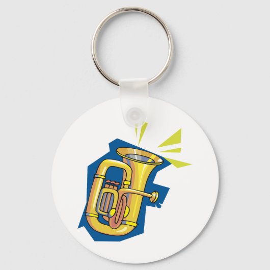 Tuba Instrument Sleutelhanger (Achterkant)