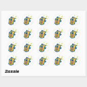 Tuba-instrumentstickers Ronde Sticker (Vel)