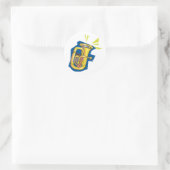 Tuba-instrumentstickers Ronde Sticker (Tas)