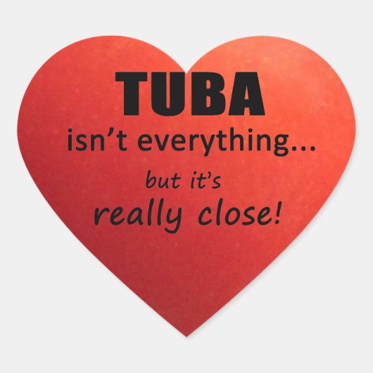 Tuba is niet alles Sticker (Voorkant)