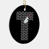 Tuba Letter T Keramisch Ornament (Rechts)