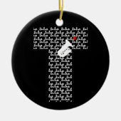 Tuba Letter T Keramisch Ornament (Voorkant)