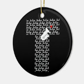Tuba Letter T Keramisch Ornament (Links)