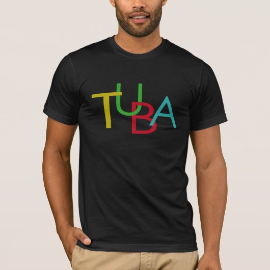 TUBA-letters T-shirt (Voorkant)