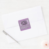 Tuba License Square Sticker (Envelop)