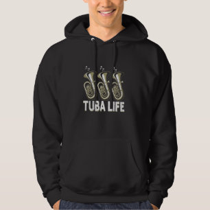Tuba Life Muzikant Tubaist Tuba Speler Hoodie