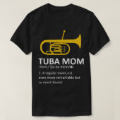 Tuba Ma Definition Funny Marching Band Tuba Playe T-shirt (Design voorkant)