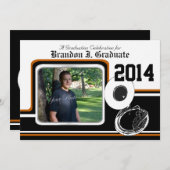 Tuba Marching Band Afstuderen Foto Sinaasappel Kaart (Voorkant / Achterkant)