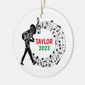 Tuba Marching Band Kerst Ornament (Links)