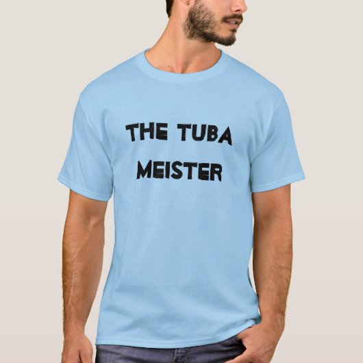 Tuba Meister Musical Brass Instrument T-shirt (Voorkant)