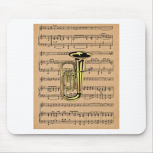 Tuba ~ met achtergrond voor tapeslasie muismat