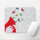 Tuba met Butterflies Muismat (Met muis)