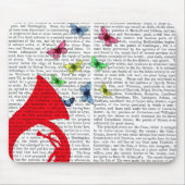 Tuba met Butterflies Muismat (Voorkant)