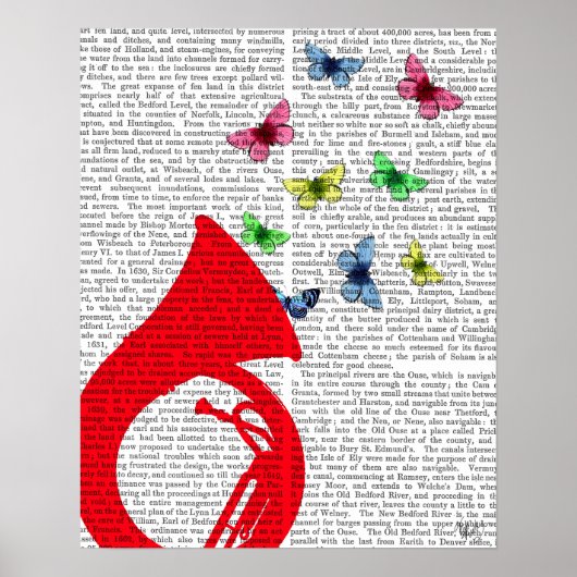Tuba met Butterflies Poster (Voorkant)