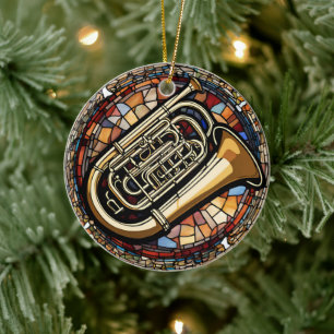 Tuba Music Keramisch Ornament