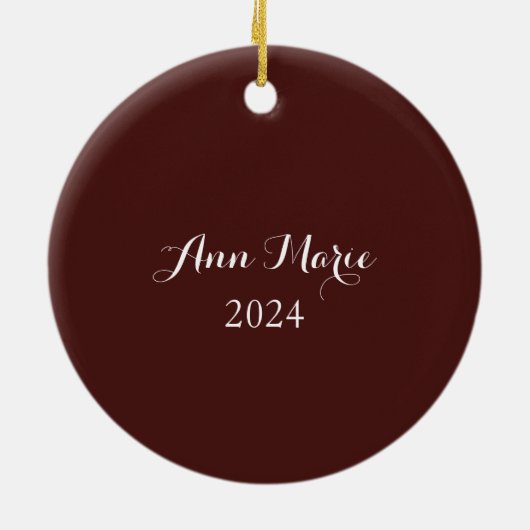 Tuba Music Keramisch Ornament (Achterkant)