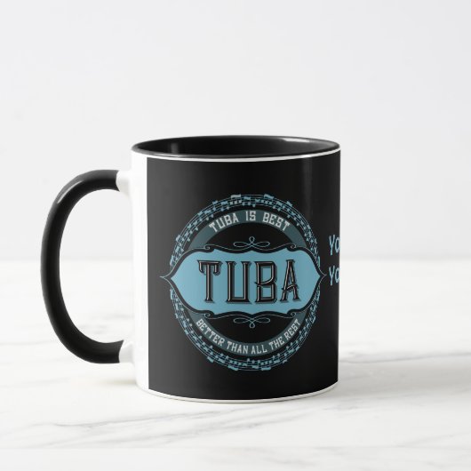 Tuba Music Note Circle Mok (Links)
