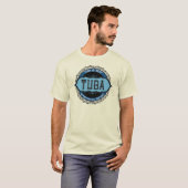 Tuba Music Note Circle T-shirt (Voorkant volledig)