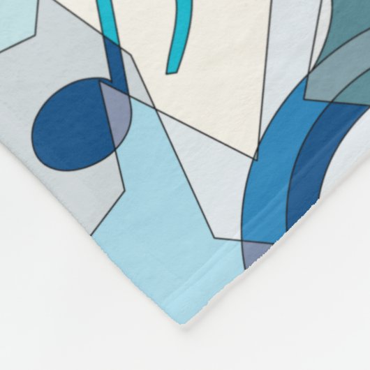 Tuba Music Note Fragmenten Fleece Deken (Hoek)