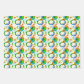 Tuba Music Note Fragmenten Inpakpapier Vel (Voorkant)