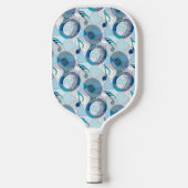 Tuba Music Note Fragmenten Pickleball Paddle (Voorkant)
