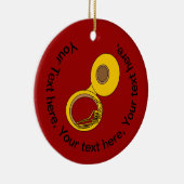 Tuba Musical Instrument Keramisch Ornament (Rechts)