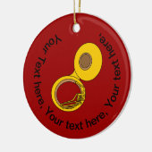 Tuba Musical Instrument Keramisch Ornament (Links)