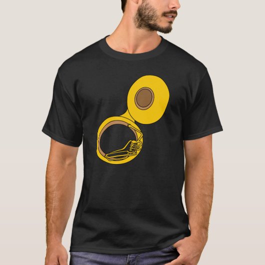 Tuba Musical Instrument T-shirt (Voorkant)