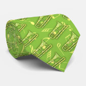 Tuba Musical Instruments Pattern Stropdas (Opgerold)