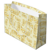 Tuba Musician Band Teacher Large Gift Bag Groot Cadeauzakje (Achterkant Gekanteld)